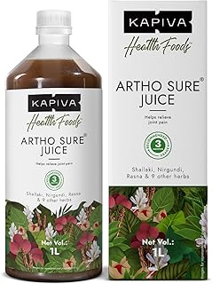 Kapiva Ayurveda Artho Sure Juice, 1 Liter | Joint Pain Relief | Ashwagandha, Rasna, Kutki, Guduchi And Other Herbs Price In India
