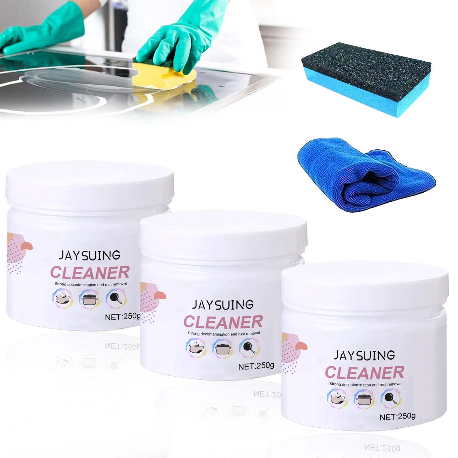 Photo 1 of New Foam Rust Remover Kitchen All-Purpose Cleaning Powder, Multi-Purpose Foam Cleaner Rust Remover, Foam Rust Remover Kitchen All-Purpose Cleaning Powder (3PCS/250g) 3PCS(250g)