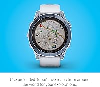 Vista 5 de Garmin Fenix 7 Sapphire Solar - Reloj inteligente de aventura, con capacidad de carga solar, resistente reloj para exteriores con GPS, pantalla