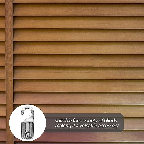 Miniatura 2 de 4 piezas de repuesto para vara ciega con gancho, piezas de repuesto, conector de gancho, tapa de varita para accesorios de cortina