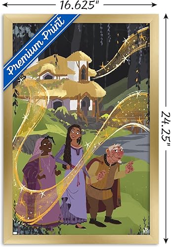 Miniatura 8 de Trends International Disney Wish - Póster de collage 1 (familiar), póster de pared, 22.37 x 34.00 pulgadas, paquete de póster y montaje prémium