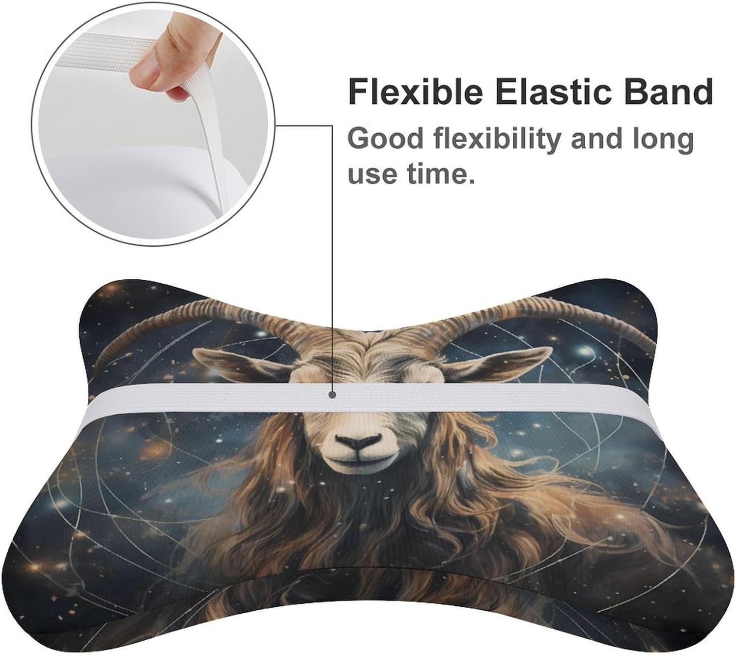 Aries Constellation 2 Pack Car Neck Pillow Car Headrest Soft Car Pillow for Most Cars