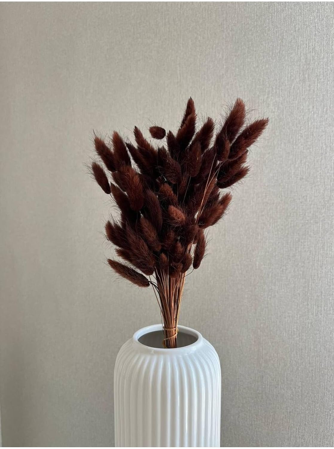 Dried Cotton Stems Brown 40 Stalks Preserved Cotton Bolls Farmhouse Style Floral Arrangement Home Decor - Brown