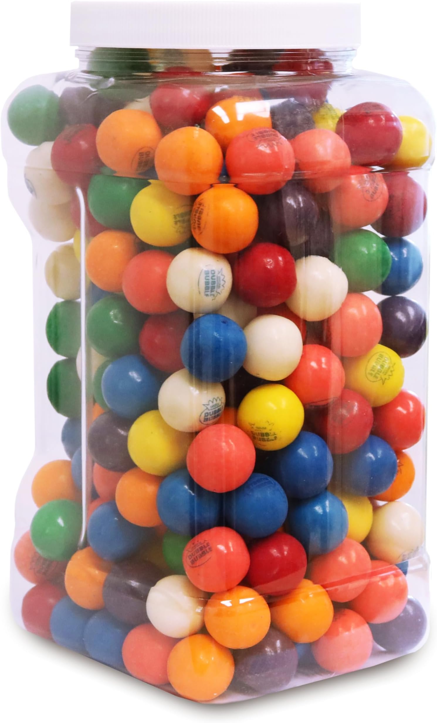 4.5 Lbs in Jar - Assorted 1 Inch Gumballs in Jar - 24 mm