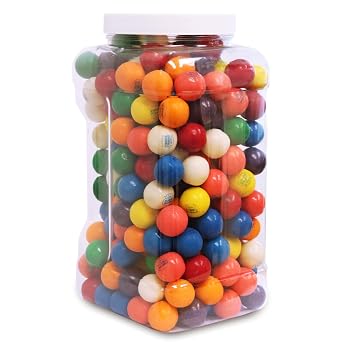 Assorted Refill Gumballs, Kosher and Gluten, 4.5 Lbs | 1 Inch Gumballs, 24mm Size, Kosher & Gluten-Free, Reuseable Jar