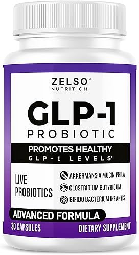 Probiótico GLP-1 con Akkermansia Muciniphila - Frena la aplicación y promueve la sensación de plenitud - Apoyo a la salud intestinal con probióticos