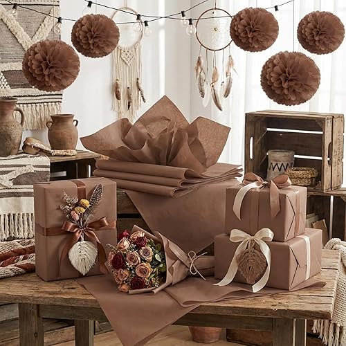 Miniatura 3 de Qilery 500 hojas de papel de seda de 15 x 20 pulgadas, sin ácidos, papel de regalo, manualidades a granel para vacaciones, cumpleaños, decoración de