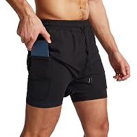 Danfiki Pantaloncini Sportivi da Uomo Running Shorts Asciugatura Rapida con Tasca