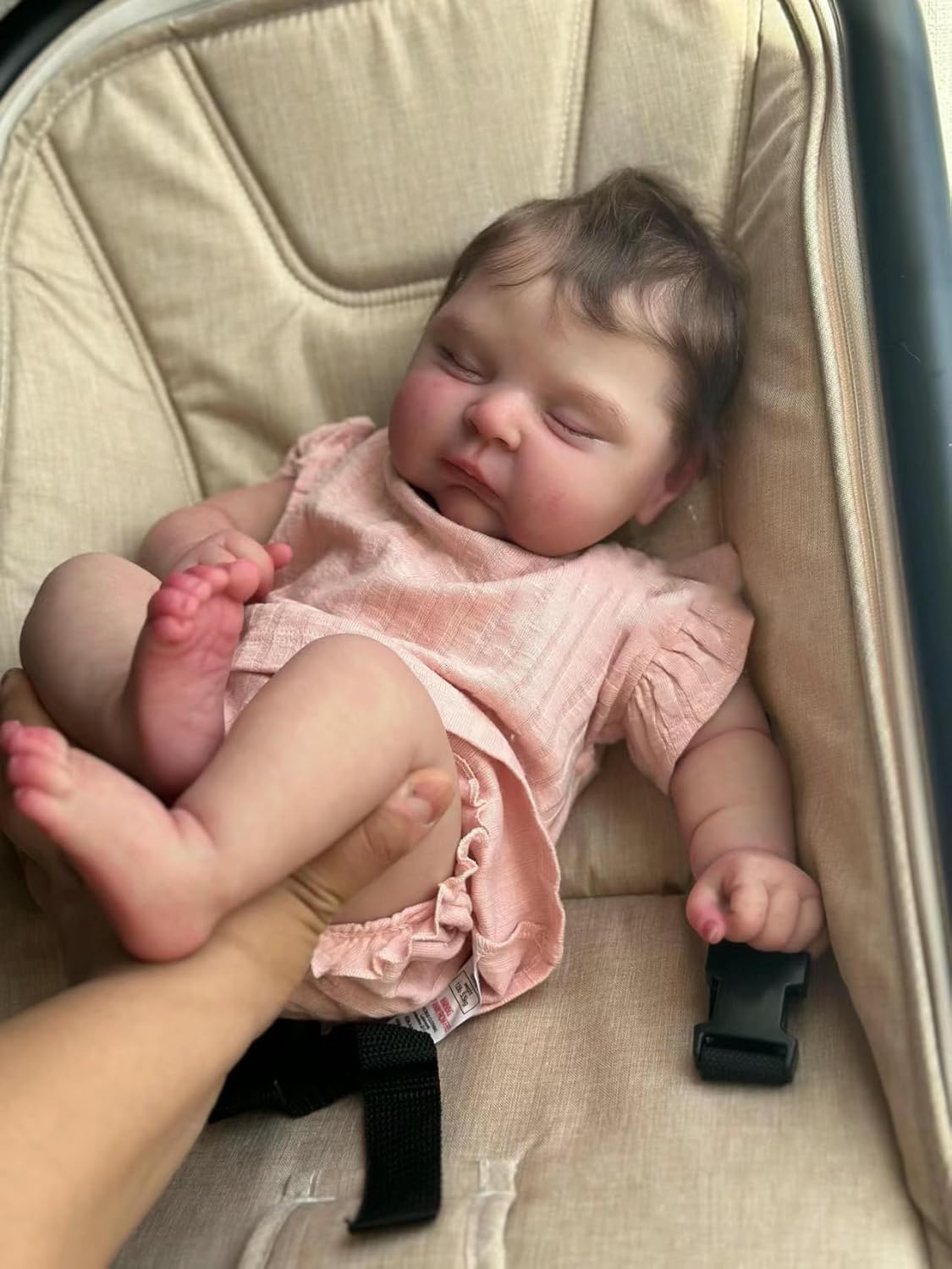 20 Pollici Bambole Reborn Lunghi Capelli Castani Silicone Vinile Corpo Realistico Reborn Baby Doll Bambola Realistiche Neonato Ragazza