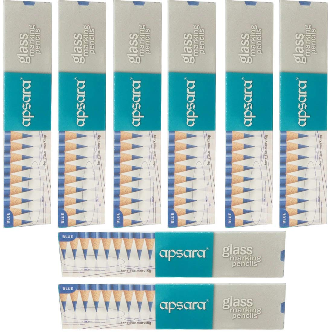 80 APSARA GLASS MARKING PENCILS BLUE Amazon.in Home & Kitchen