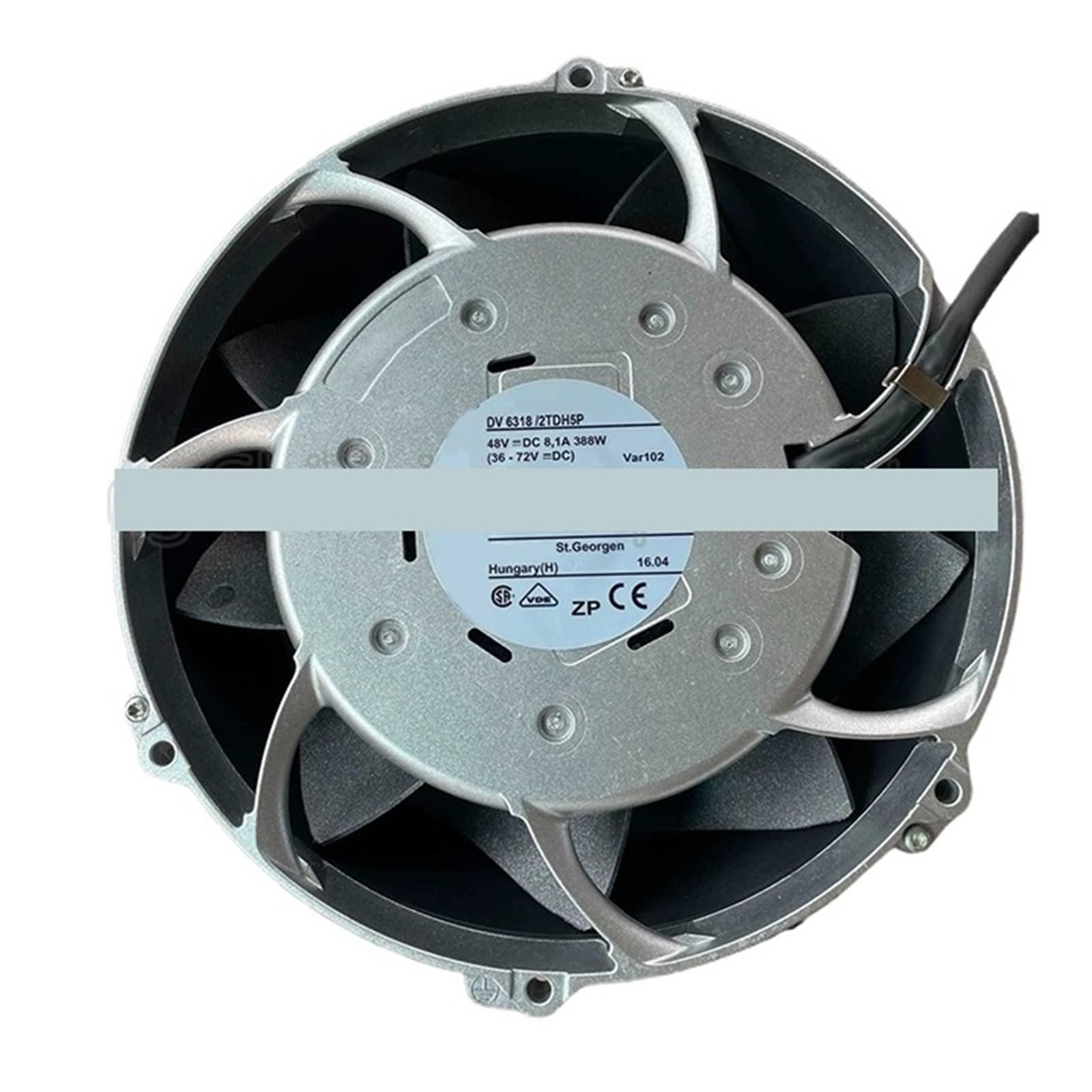Ventilateur DV6318/2TDH5P grand débit d'air pour refroidissement armoire informatique 48V