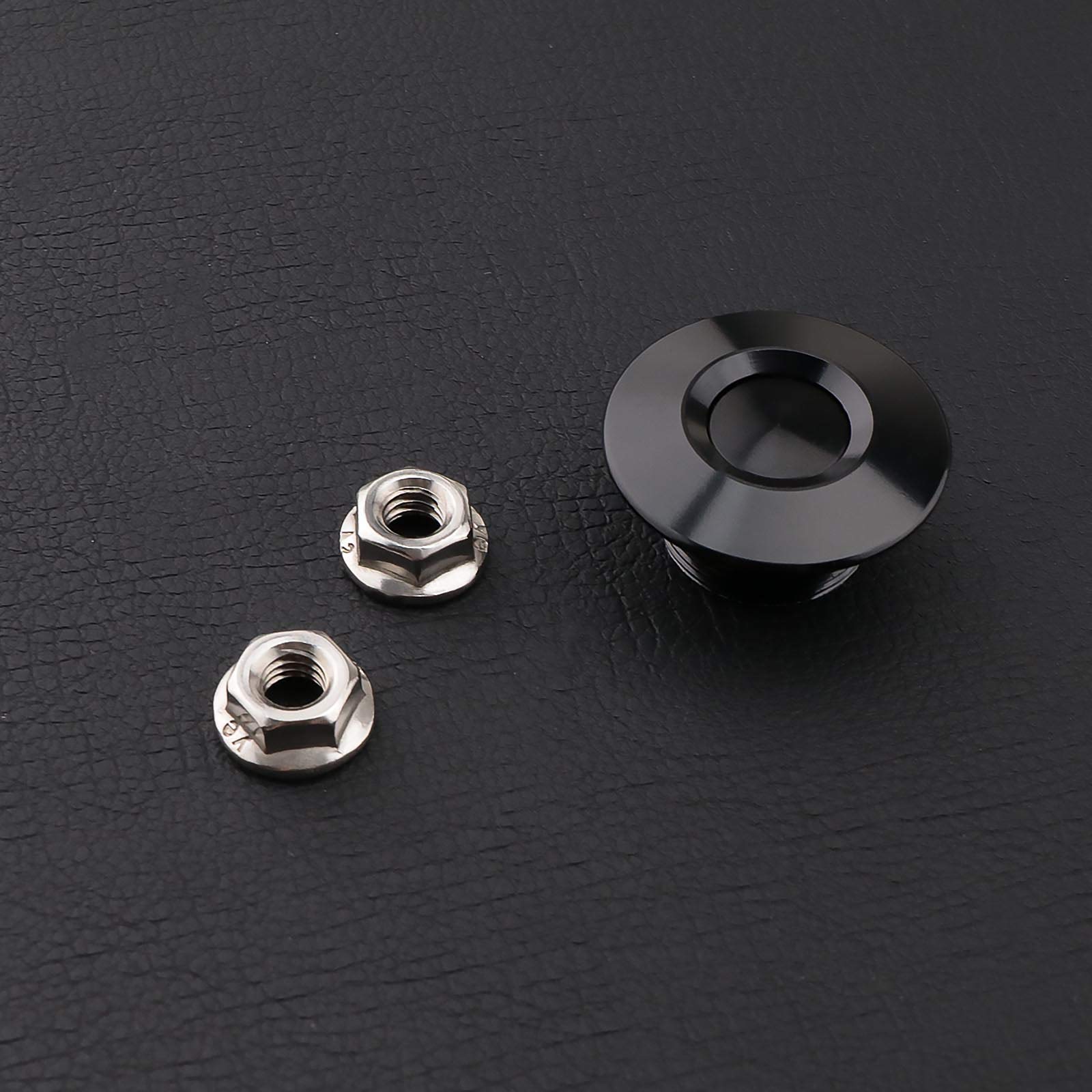 2 chiusure a sgancio rapido da 30 mm universali per veicoli, mini kit di clip di bloccaggio a pulsante per cofano in lega di alluminio per auto, paraurti, targa o fai da te