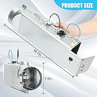 Vista 7 de Elemento calefactor para secadora DC97-14486A con OEM DC96-00887A, Compatible con secadora Samsung dv40j3000ew/a2 dv45h7000ew/a2 dve50r5400v/a3