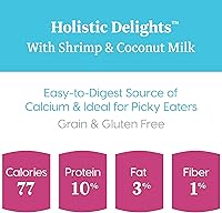 Vista 34 de Solid Gold Alimento húmedo cremoso para gatos; Holistic Delights Leche de atún y coco, bolsa de 24 unidades / 3 onzas