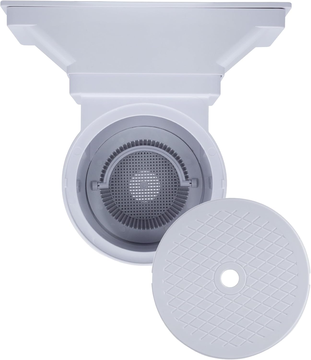 Rx Clear Heavy Duty Wide-Mouth Complete Thru-Wall Skimmer Kit for Above-Ground Swimming Pool | Made of Non-Corrosive Abs Plastic | Chemical Resistant | White