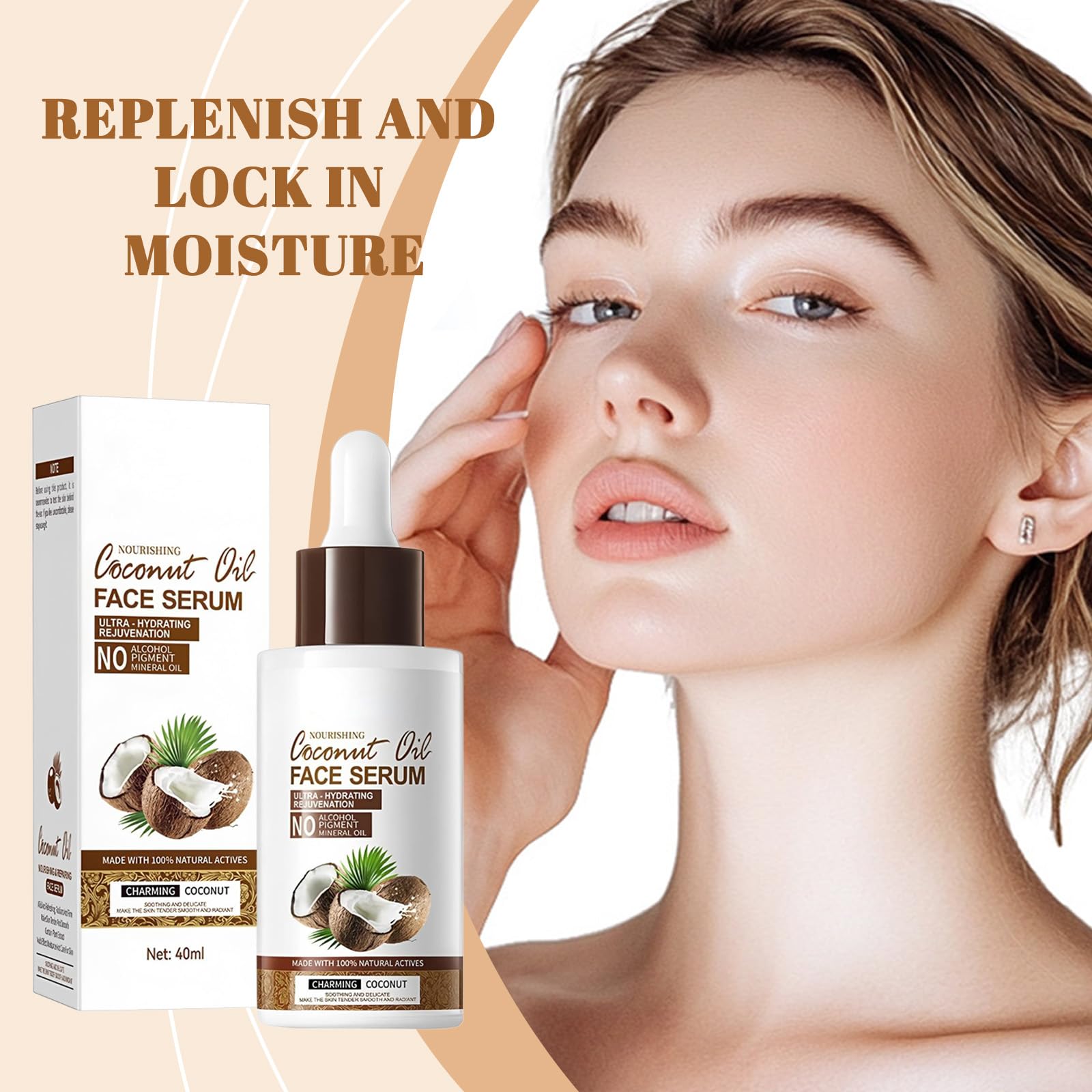 Coconut Oil Serum for Deep Hydration and Barrier Repair Glow Enhancing Face Oil with Lightweight Fast Absorbing Texture Vegan Gentle Multi Purpose Skincare for Women - Image 2