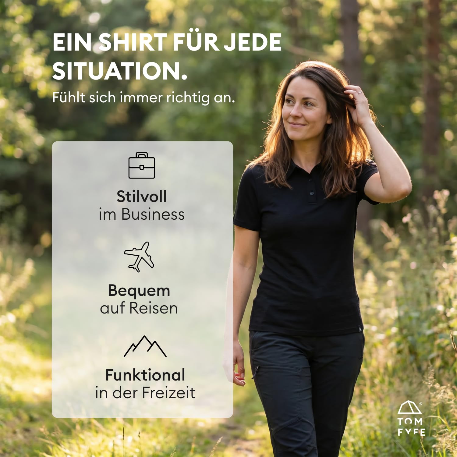 Premium Merino Polo-Shirt Damen - Oeko-TEX® Zertifiziert - 100% Merinowolle Damen Kurzarm Poloshirt - feuchtigkeitsregulierend, atmungsaktiv, geruchshemmend – Made in Europe