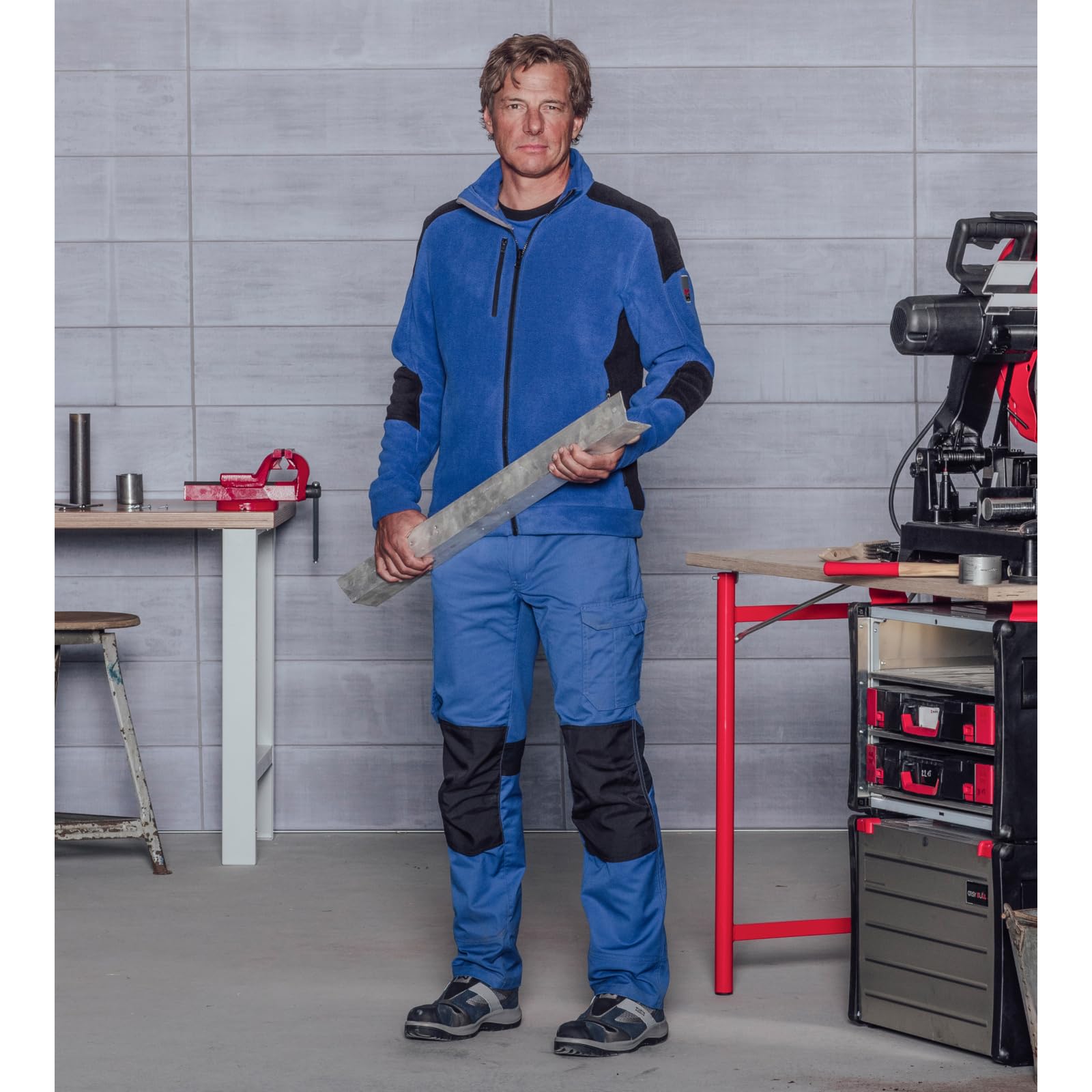 WÜRTH MODYF Fleecejacke Cetus– Atmungsaktives Arbeitsfleece – perfekt für Handwerk, Werkstatt, Arbeiten im Freien in schwarz, grau, blau, grün, rot, weiß, beige – Größen XS - 6XL