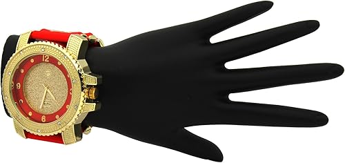 Miniatura 5 de Techno Pave Hip Hop Inspired Mens Bling-ed Out Watch - 52mm Case Size - Quartz Movement