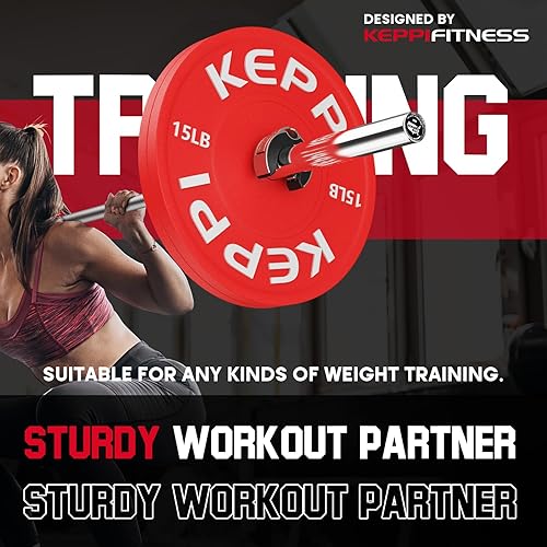 Miniatura 8 de KeppiFitness - Pinzas para barra, nuevo concepto de abrazaderas para barra de levantamiento de pesas, clips de peso de bloqueo rápidoextracción,