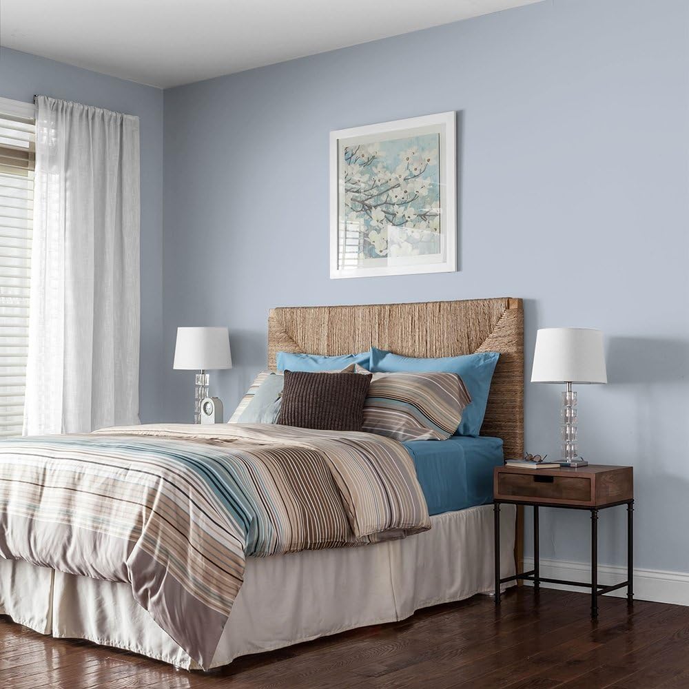 Glidden Interior Paint + Primer: Blue/Blue Dolphin, One Coat, Flat, 1-Gallon