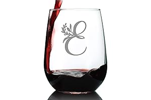 Personalized Floral E-Gift Stemless Wine Glass: A Timeless Keepsake