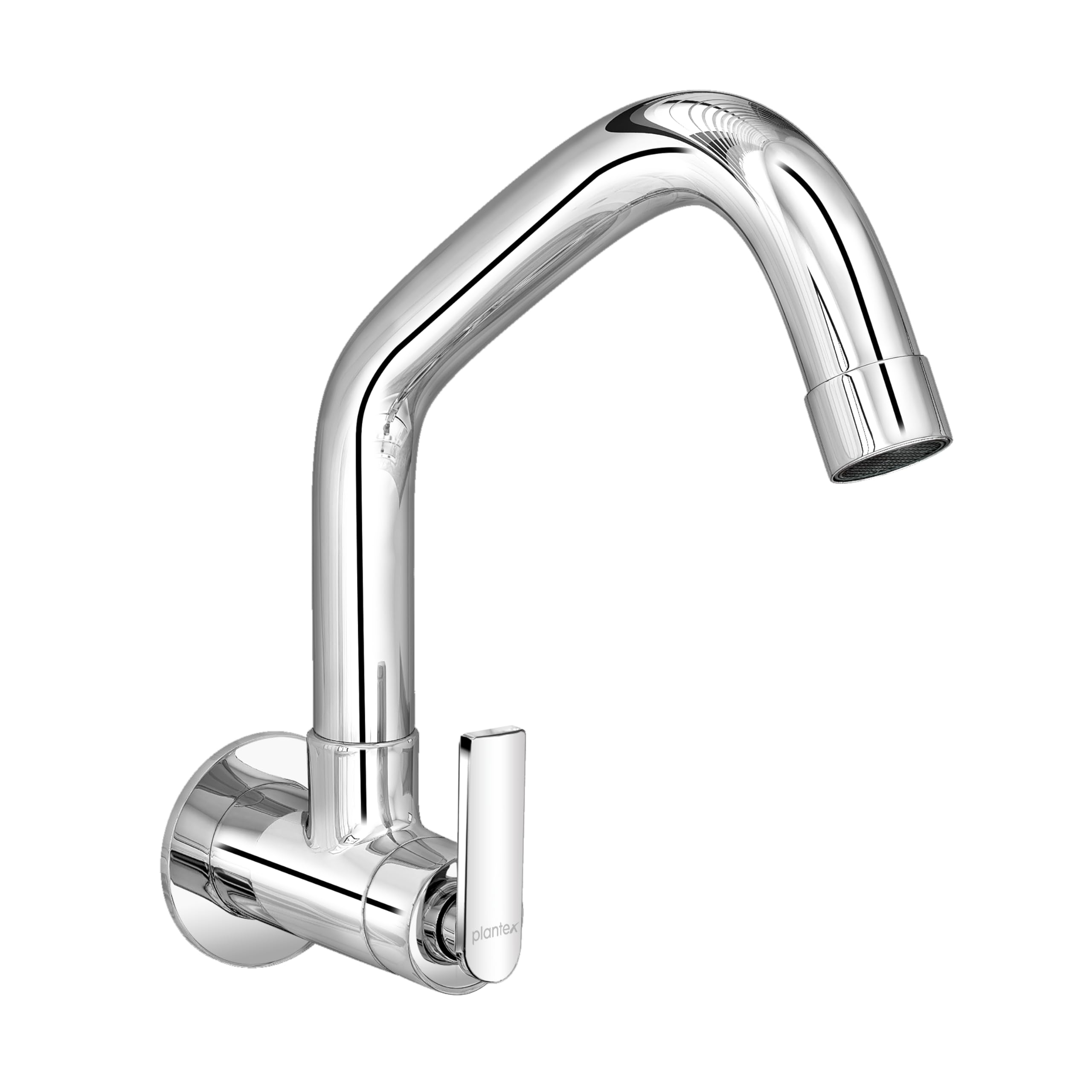 Plantex Pure Brass Kitchen Faucet with 360° Extended Swivel Spout/Kitchen Sink Tap with Teflon Tape & Brass Wall Flange/7 Year Warranty (BAL-511 Mirror-Chrome Finish) (B0D3WXVL5J) Amazon Price History, Amazon Price Tracker
