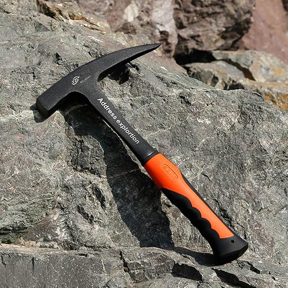 Rock Pick - 28 oz Geological Hammer with Pointed Tip-Masonry Hammer-081624