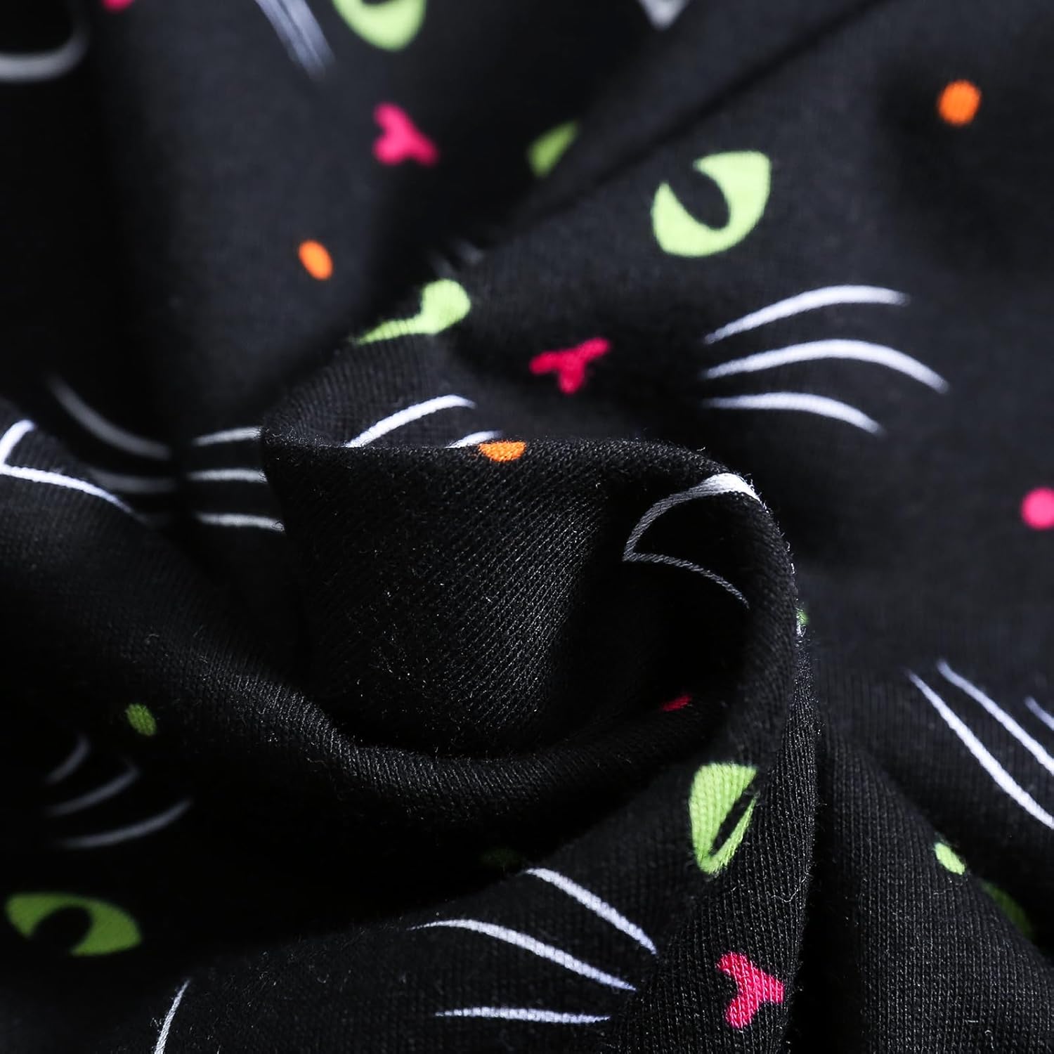 Inadays Women's Cotton Nightgown Sleepwear Short Sleeves Nightshirt Casual Print Sleepdress Loose Comfy Pajama - Image 7