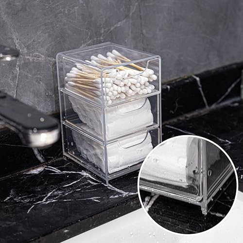 Miniatura 5 de Organizador de escritorio pequeño con cajón, organización de escritorio para suministros de oficina, caja de almacenamiento de joyas