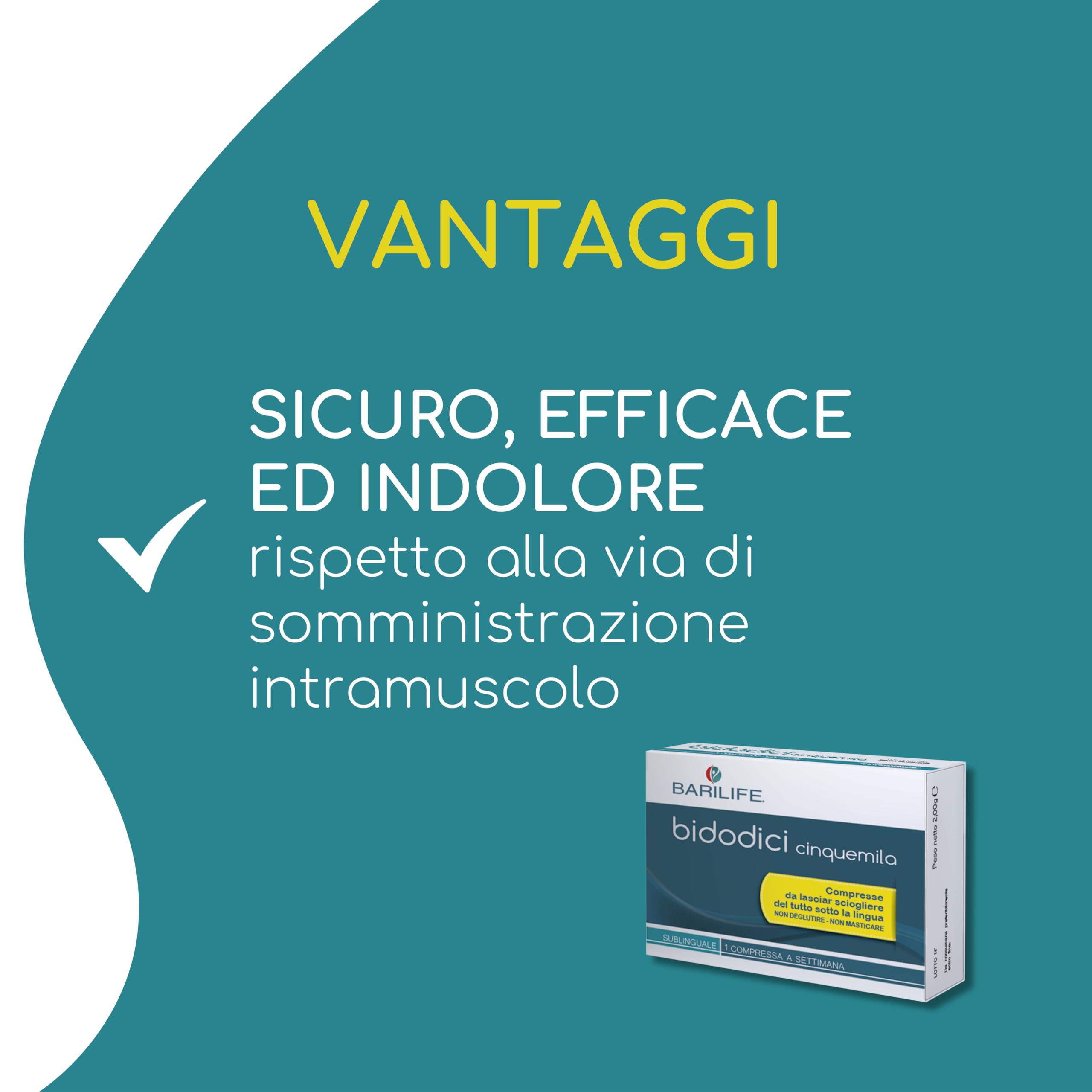Barilife - Vitamina B12 Bidodici CINQUEMILA 5 cpr sublinguali - Per pazienti bariatrici - Supplemento B12 per energia - Alta dose per carenza grave - Contiene Cianocobalamina