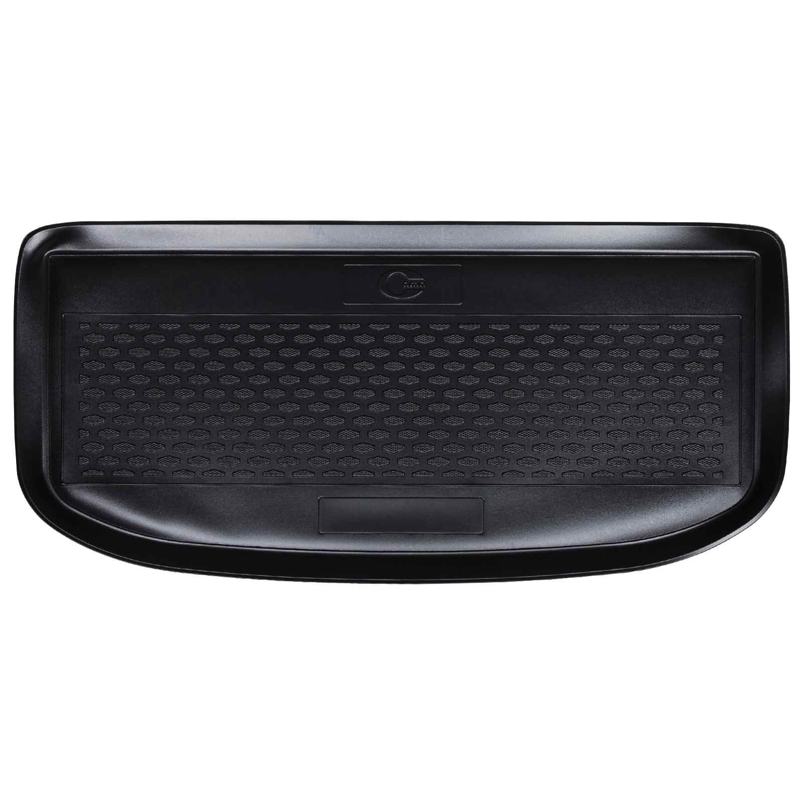 Gecheer Tappetino Bagagliaio VW UP Nero, Impermeabile Antiscivolo in Gomma TPE con Bordo Rialzato, Protezione Interni Auto, Design Moderno per Viaggi e Famiglie