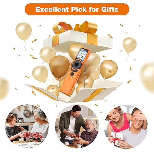 Miniatura 7 de Termómetro digital de carne para parrilla, termómetros de alimentos de lectura instantánea para cocinar con guía de cocción de alimentos,