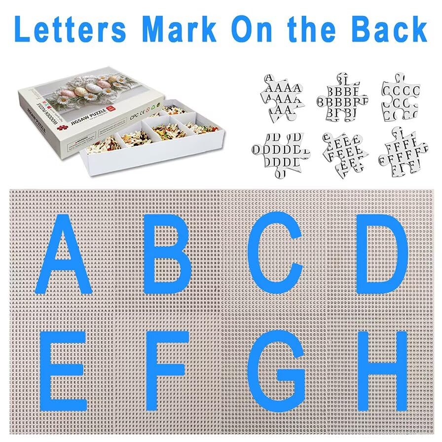 Puzzle 1000 elementów wielkanocnych, 1000 elementów dla dorosłych i dzieci od 14 lat, jajka wielkanocne drewniane puzzle z wykwintnym pudełkiem do pakowania, do dekoracji ścian, prezent dla kobiet