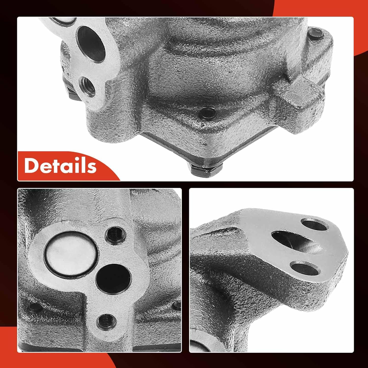 A-Premium Engine Oil Pump with Gasket Compatible with Ford Mustang, Ranger, Bronco II, Aerostar, Pinto & Saab 95, 96, Monte Carlo, Sonett & Mercury, 1.5L 1.7L 2.6L 2.8L