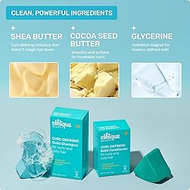 Ethique Curl-Defining Shampoo Bar with Shea Butter - Plastic-Free, Vegan, Cruelty-Free, 3.88 oz - Professor Curl