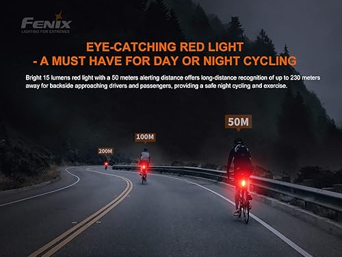 Miniatura 8 de Paquete de regalo Fenix BC26R - Luz de bicicleta recargable de 1600 lúmenes con luz trasera de seguridad para bicicleta BC05R V2.0, con organizador
