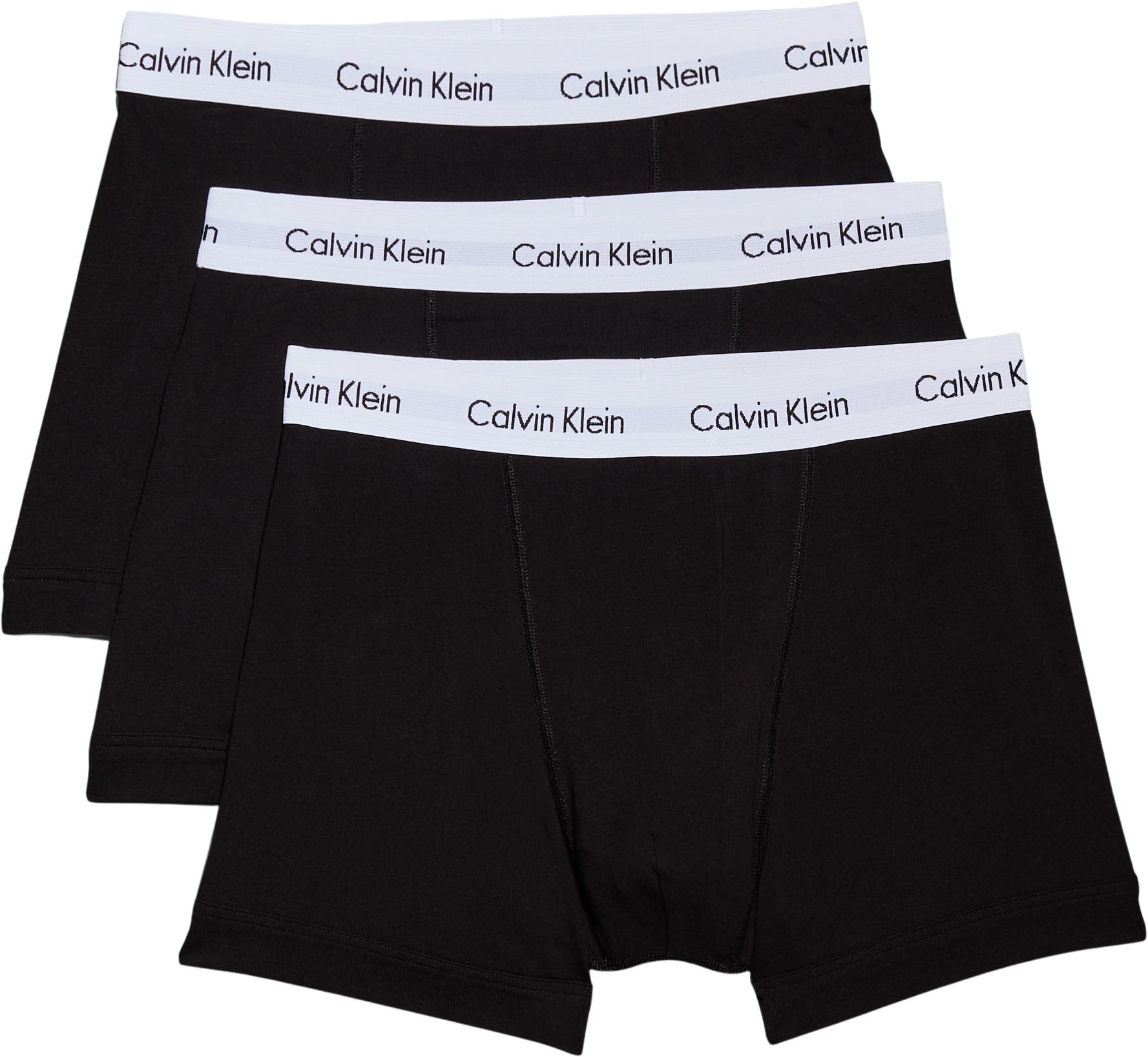 Men’s 3 Pack Trunks with Logo Waistband