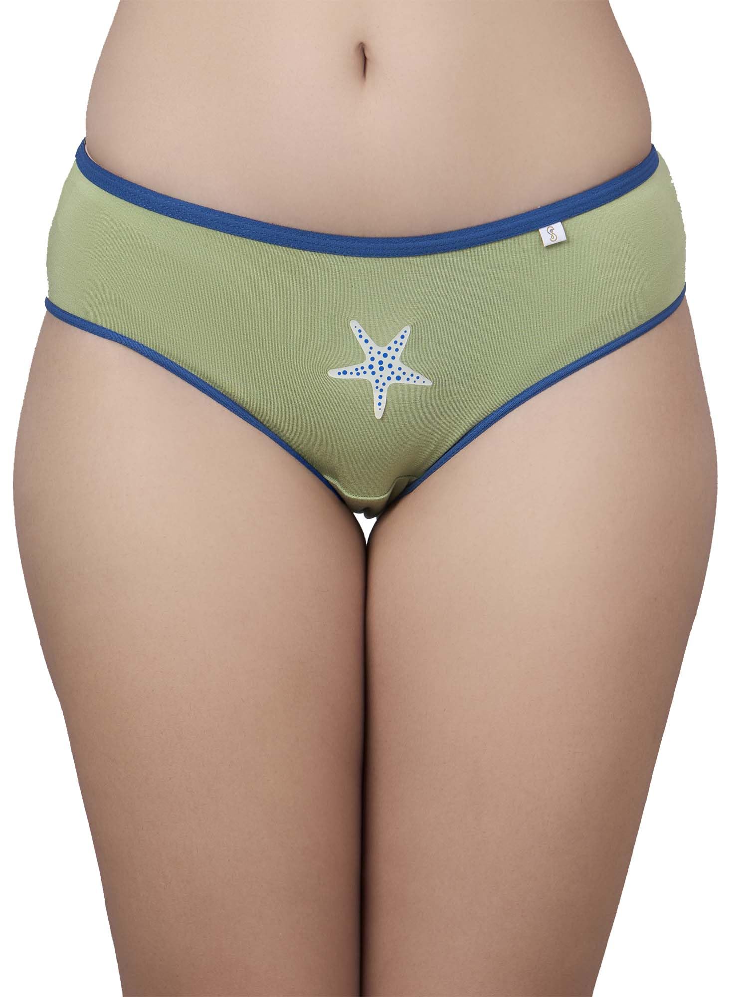 inner sense Bamboo Bikini Panty for Women, Avocado, Size S-picture-34