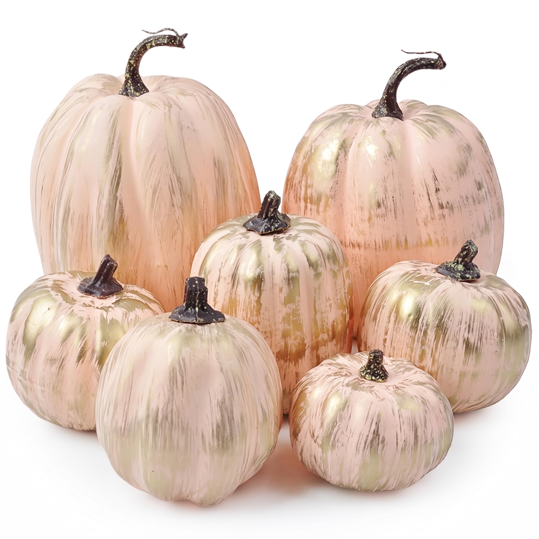 Decorazioni con zucca di Halloween: zucche artificiali in 7 misure assortite 3