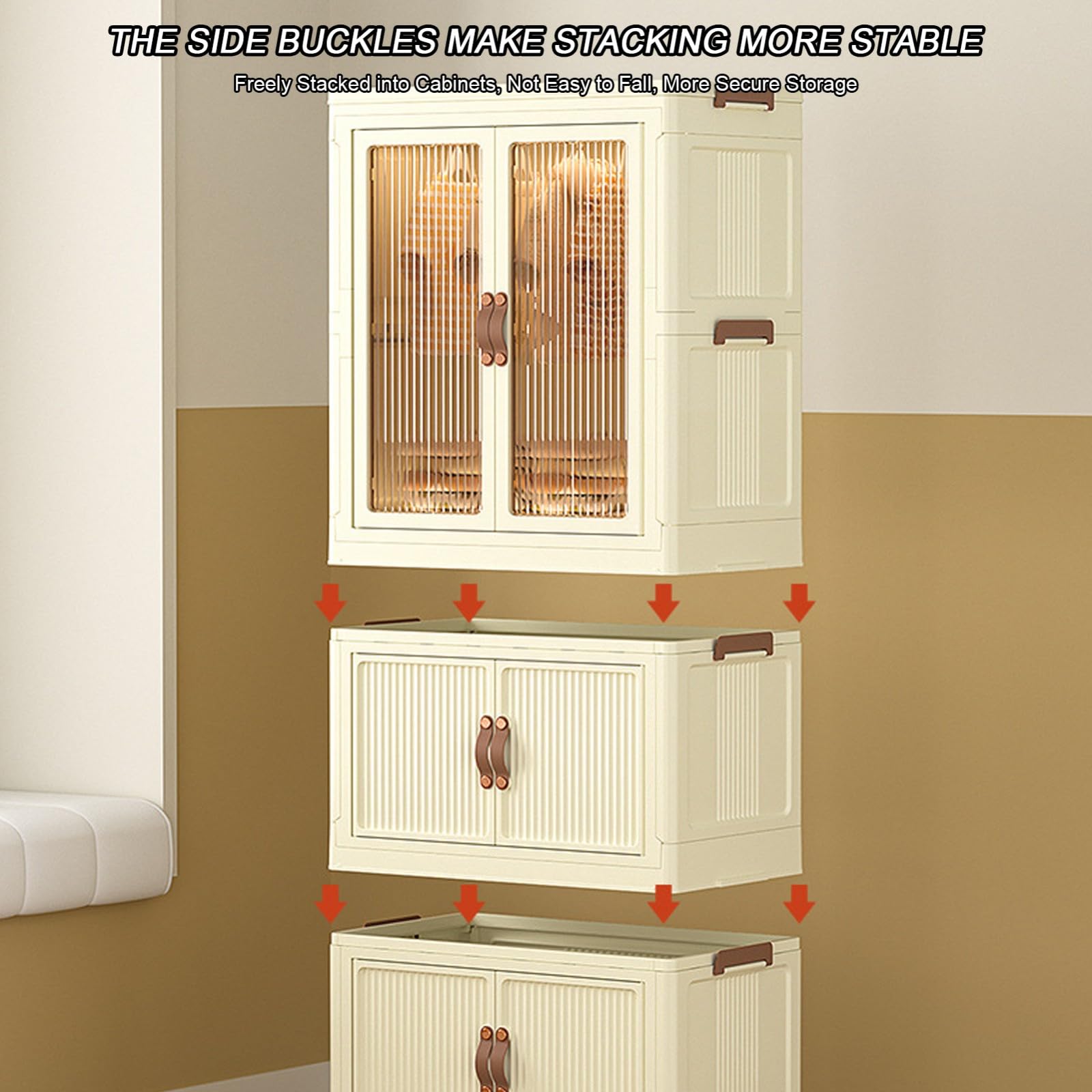 Amazon.co.jp: プラスチック製収納箱 蓋と車輪付き 積み重ね可能