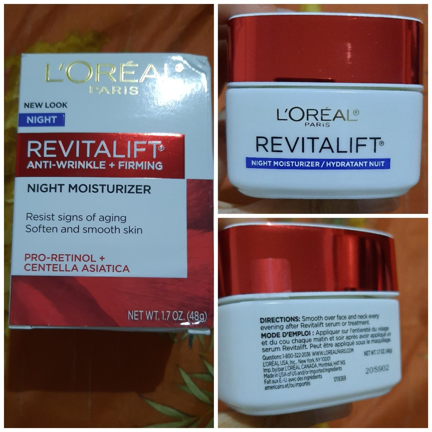 L'Oreal Paris RevitaLift Anti-Wrinkle Firming Night Cream, 1.7 Ounces Single pack