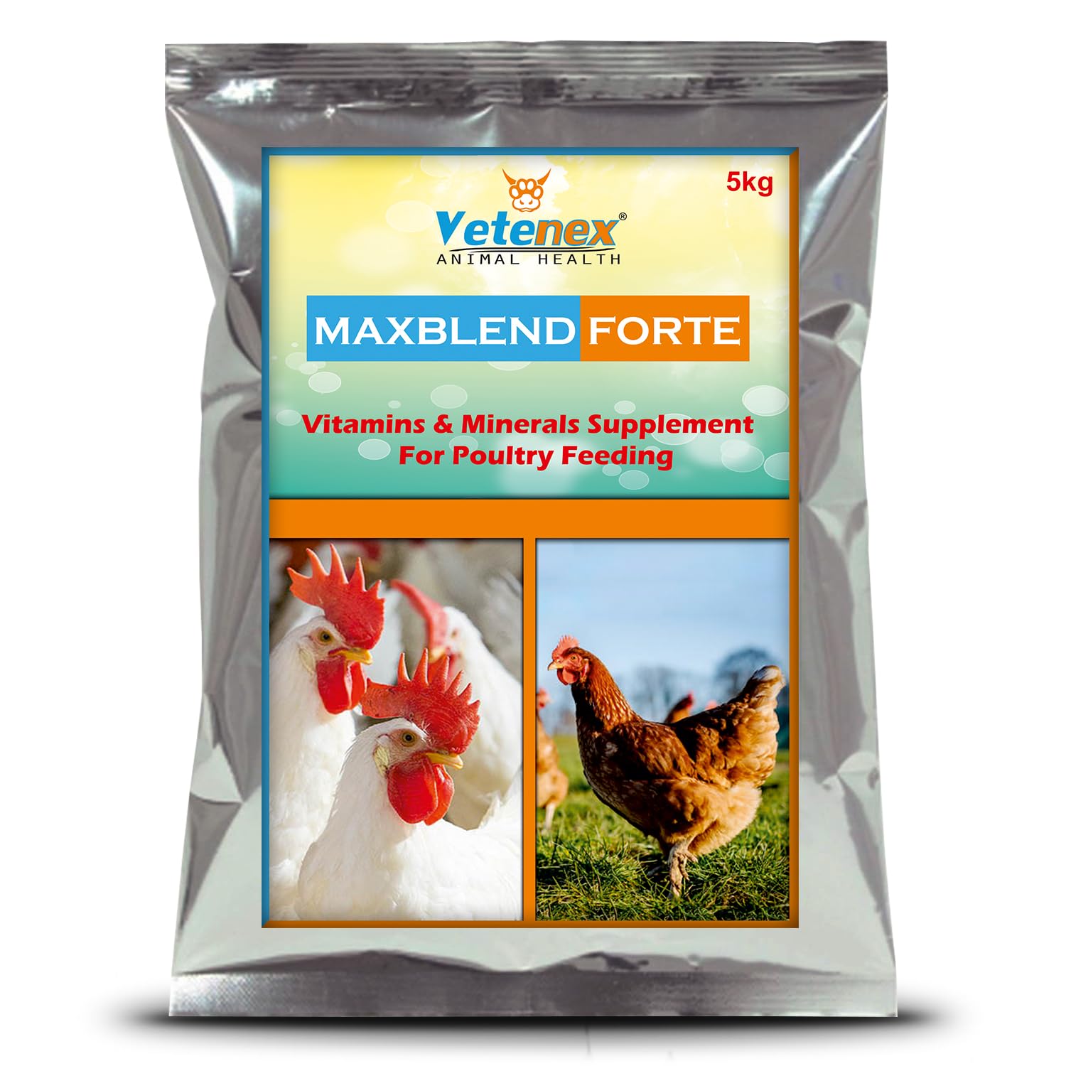 VETENEX Maxblend Forte - Poultry Growth Promoter with Vitamins & Minerals Supplement for Poultry, Birds & Chicken - 5 KG (B0B1XDY492) Amazon Price History, Amazon Price Tracker