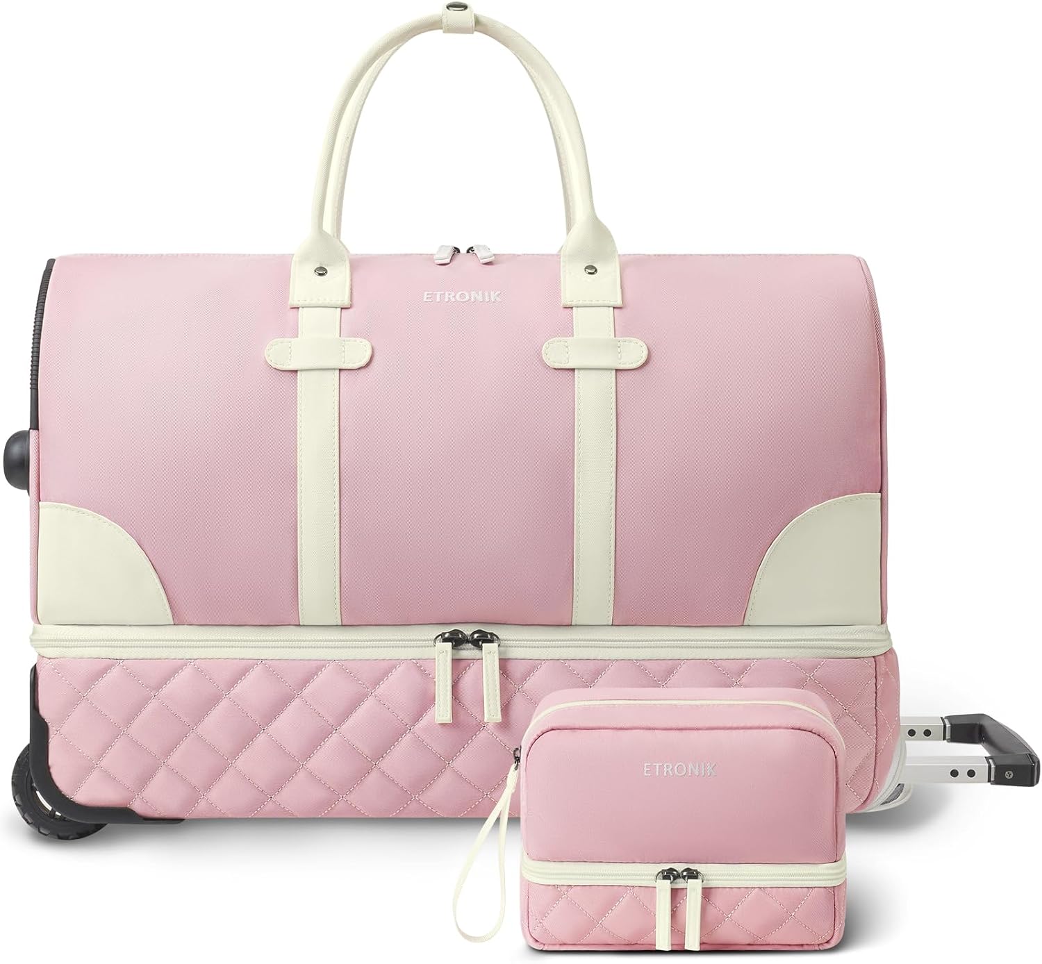 ETRONIK Rolling Duffle Bag with Wheels, 21 Inch Trinidad and