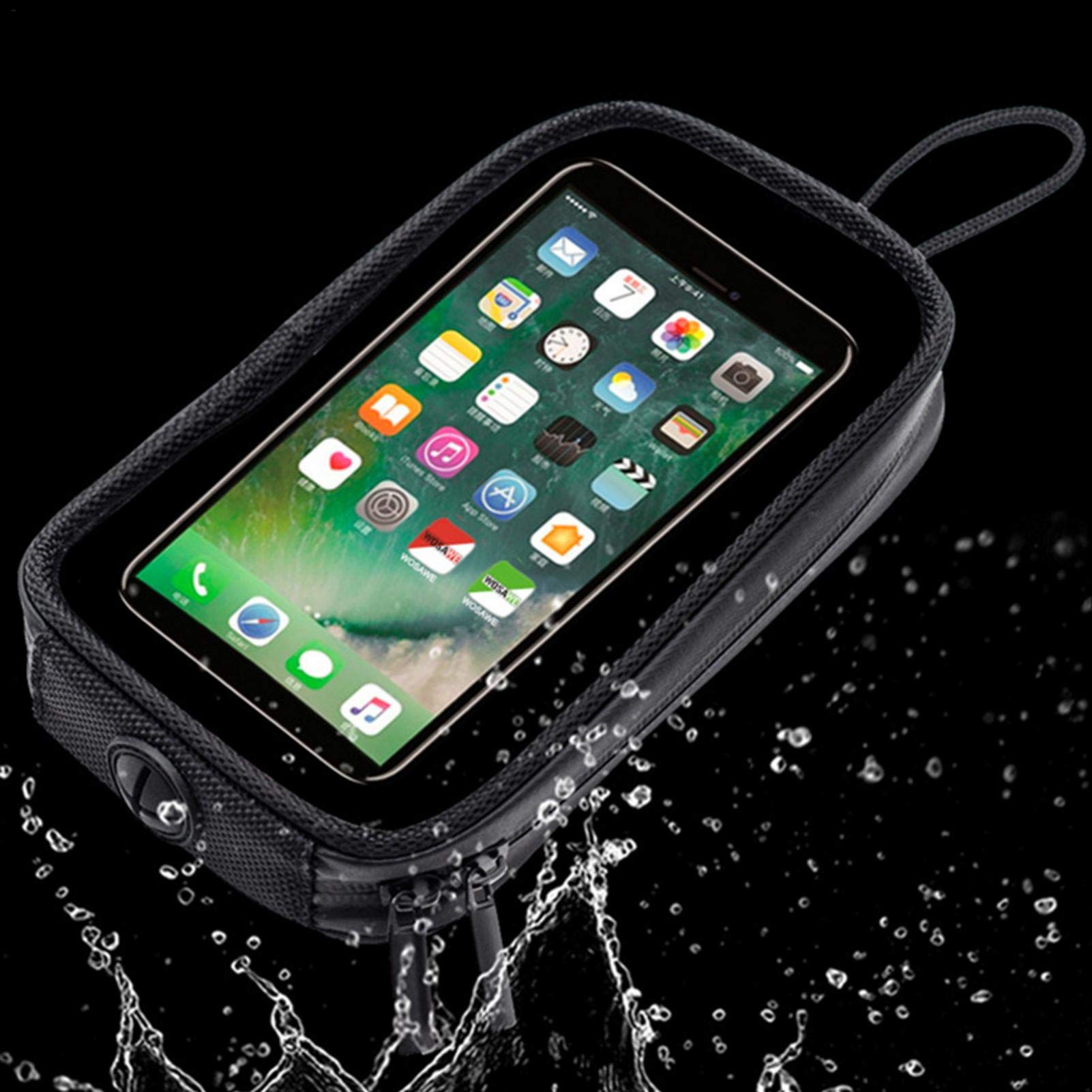 Sac Magnétique Pour Réservoir Moto - Avec Poche Transparente Et Prise Casque, Pour Téléphone Et Accessoires