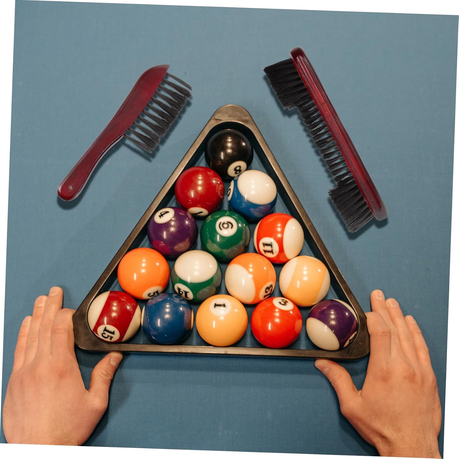 2pcs Billiards Brush Pool Table Cleaning Brush for Felt Non-Scratch Accessories