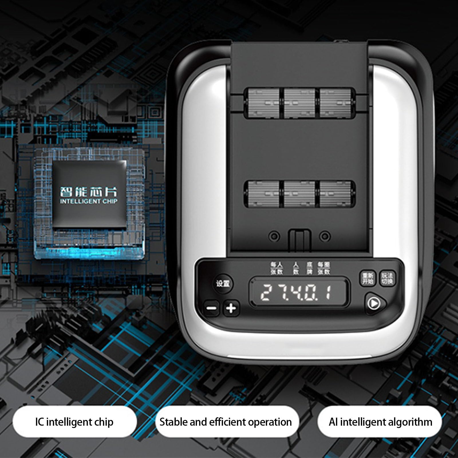 Mélangeurs de cartes automatiques - Batterie rechargeable - Rotation à 360° - Fonctionnement silencieux