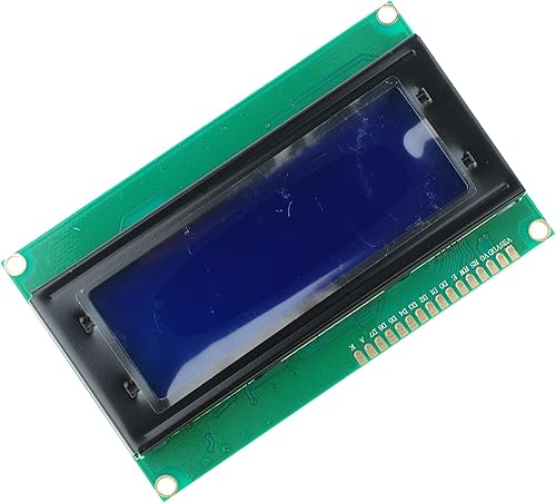 DIYmalls 20x4 IIC I2C 2004 Módulo de pantalla LCD 5V Carácter blanco azul retroiluminación con tarjeta adaptador serie PCF8574 para Arduino (paquete