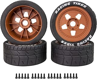 GoolRC 4Pcs 100X43mm Wheel Tires Tyre 17Mm Hex Replacement for Arrma Infraction Felony ZD Racing EX-07 EX07 1/7 Remote Control Car Upgrade Accessories