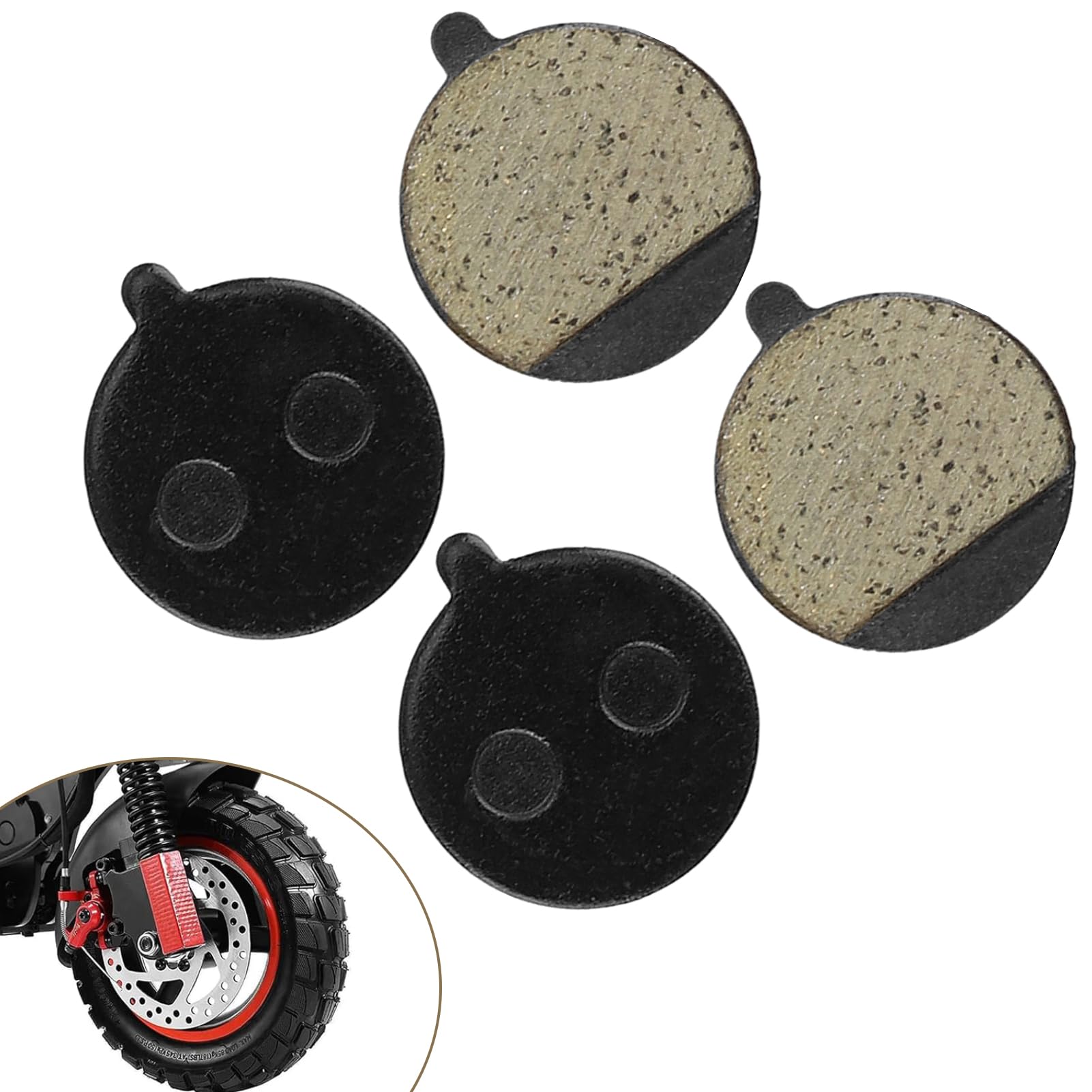 2 Paia Pastiglie Freno Per Scooter Elettrico Mercane Widewheel - RAOOGO Ceramica: Sicurezza E Frenata Potente Per Ogni Viaggio - 2